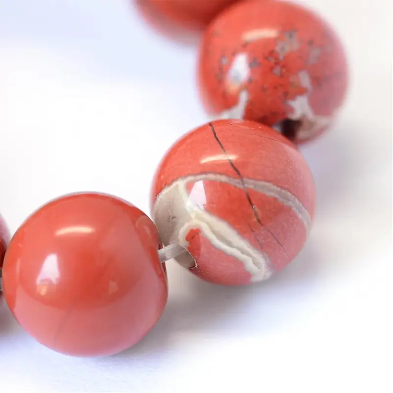 Natural Red Jasper Round Beads - 8mm 5