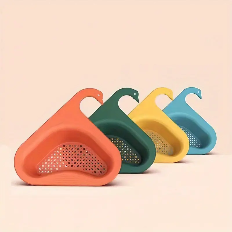 2pcs Kitchen Leftover Sink Strainer Sink Swan Drain Basket General  Fruit and Vegetable Drain Basket Multifunctional Drain Basket 2