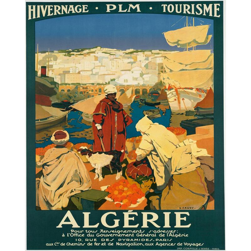Vintage Metal Sign - Retro Advertising - Algerie Tourism 0