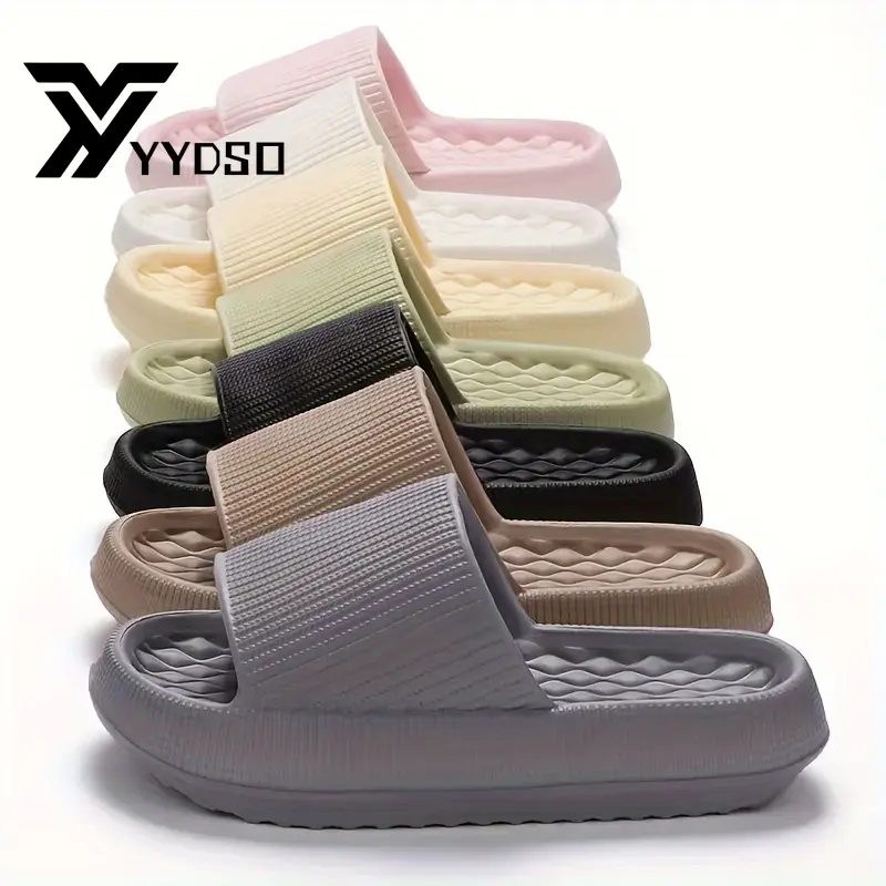 Simplicity Women's Comfortable Summer Slides - Soft, Non-Slip EVA Sole, Open Toe Casual Sandals for Indoor/Outdoor Use Walking Shoes Footwear