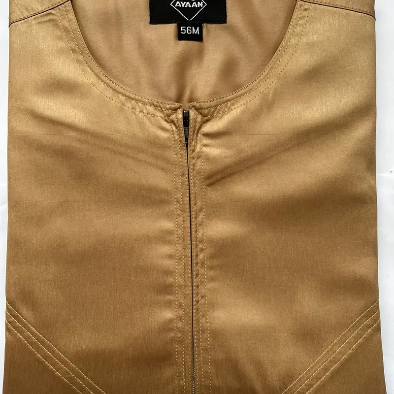 Men's Omani Jubbah Shiny Material Thobe 4