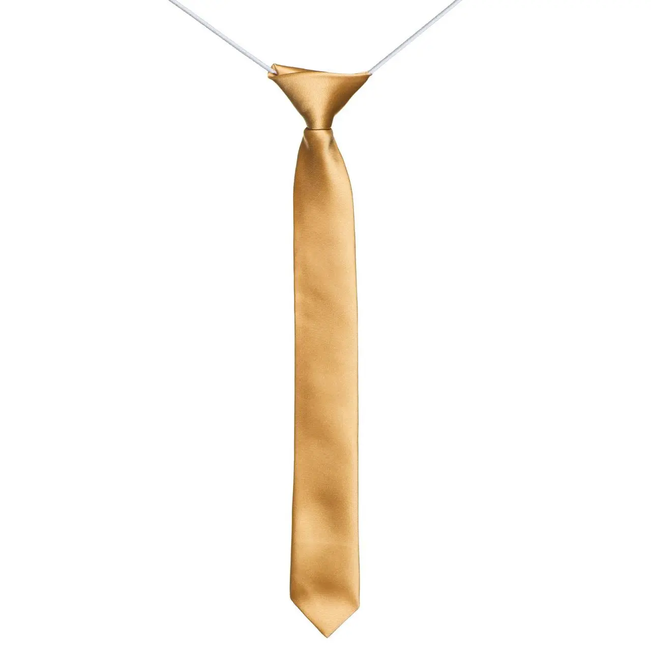 Skinny gold tie - Paisley