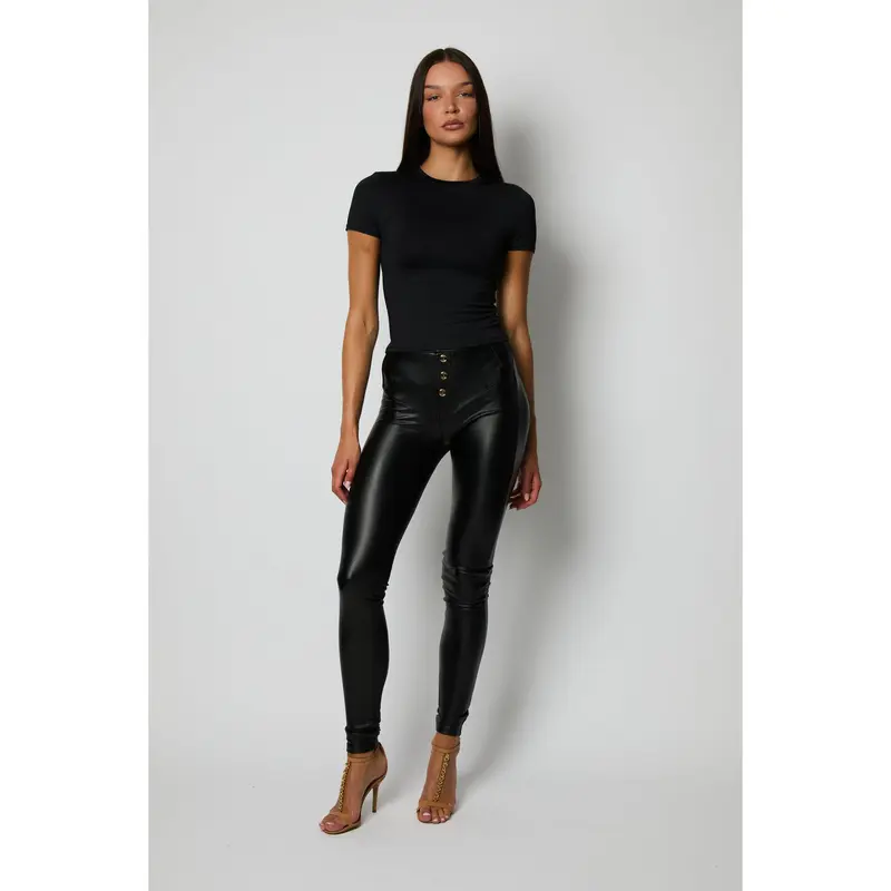 Premium Black Leather Pants 1