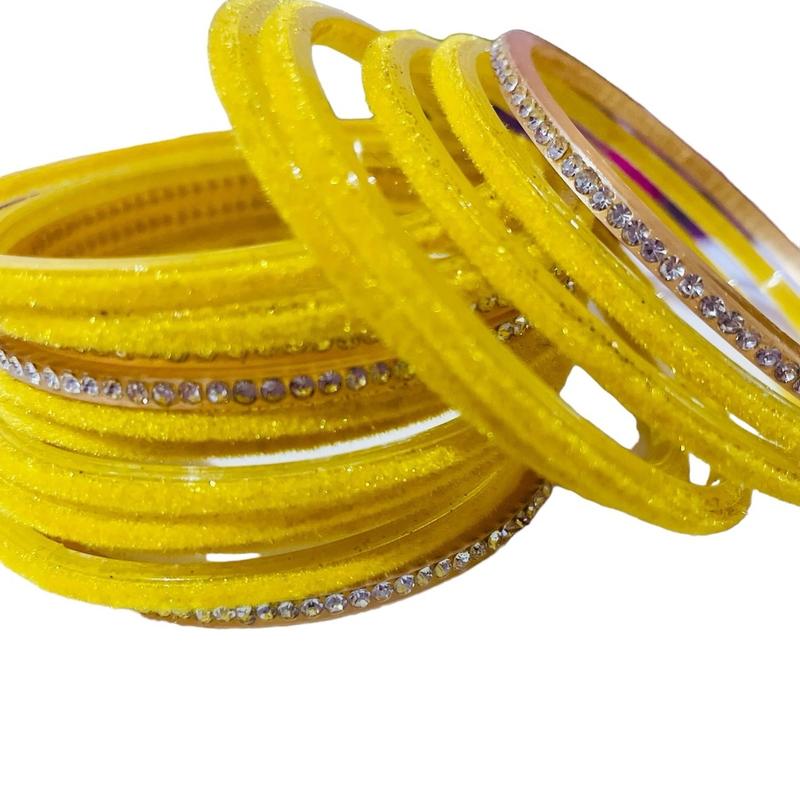 Glass Bangles (12pcs) - size 4 (small) 0