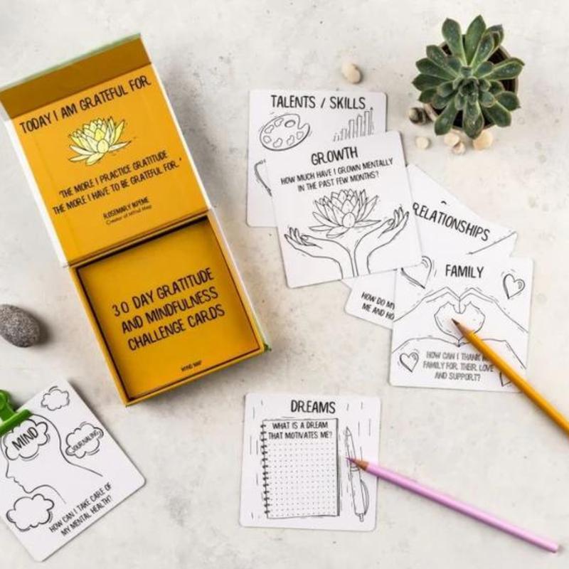 Gratitude and Mindfulness Challenge Cards - 30 Days 6