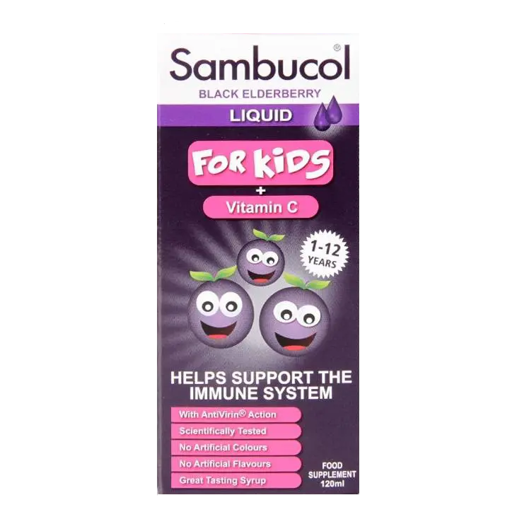 Sambucol Black Elderberry Extract For Kids - 120ml Supplement Fitness