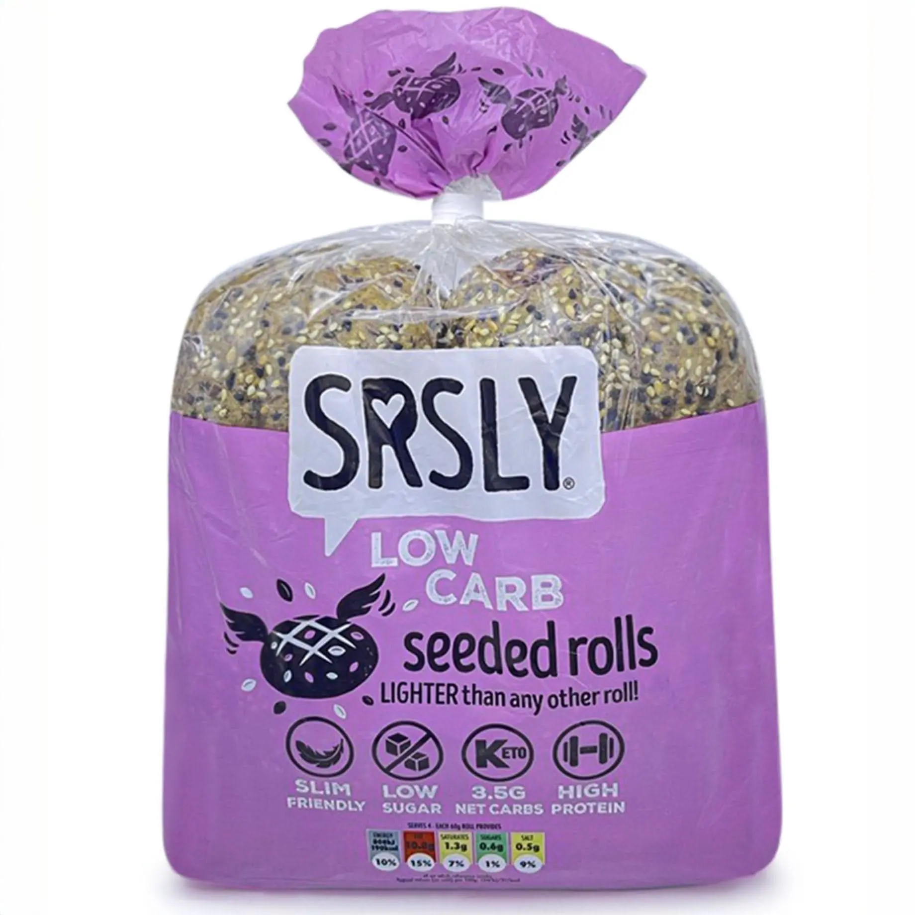 Seeded Artisan Bread Rolls x 4