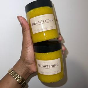 Brightening Face and Body Scrub for Skin Care - Cosmetic, Body Care Lemon Exfoliate Honey Turmeric Sugar