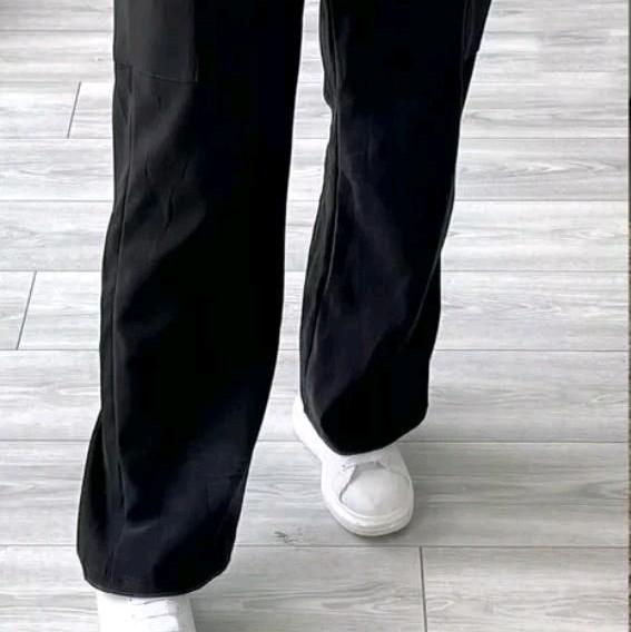 Women Ladies Wide Leg Cargo Trousers Combat Utility Palazzo Bottoms Women Ladies Wide Leg Cargo Trousers Combat Utility Palazzo Bottoms 1