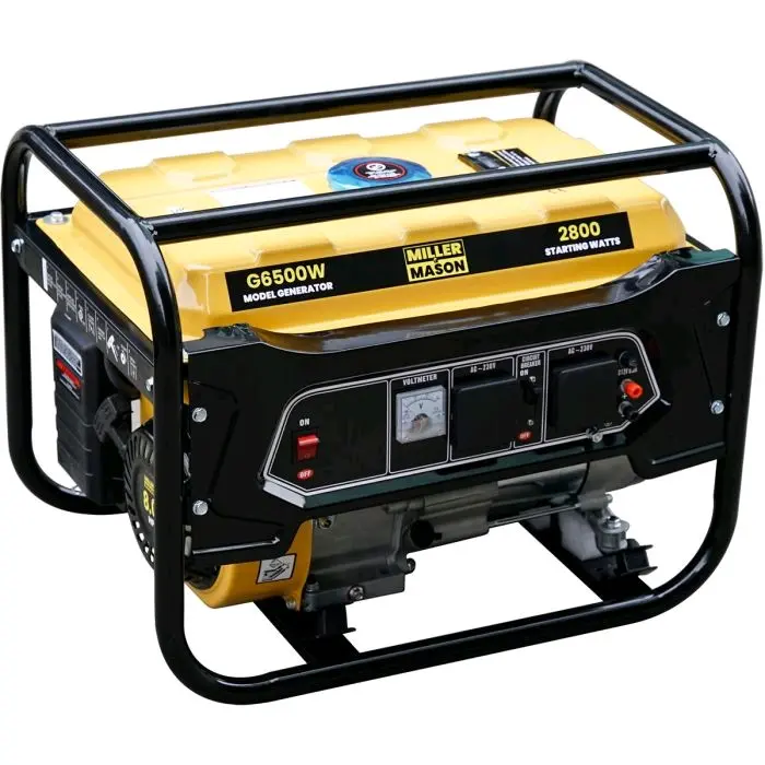 Portable Petrol Engine Generator 3.4kVa 2800W 8HP 4 Stroke G6500W - Powerful and Compact