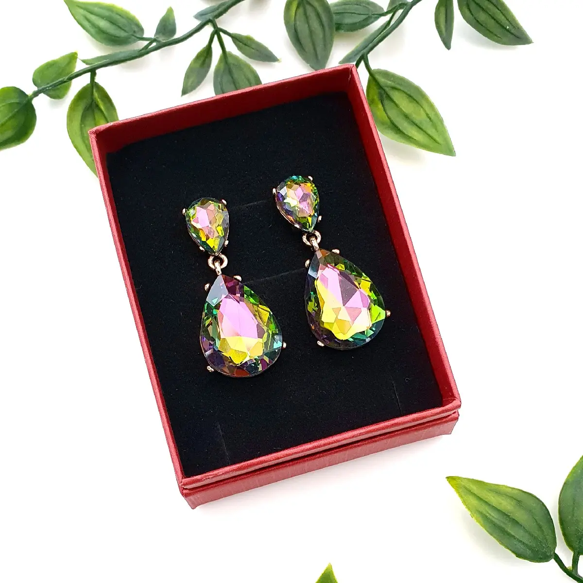 Multicoloured teardrop Dangle Fashion Earrings