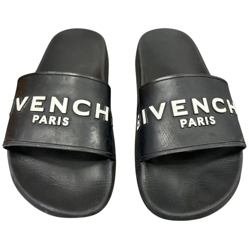 Preowned Women's Logo Slides Black Size EU 37 / UK 4 5
