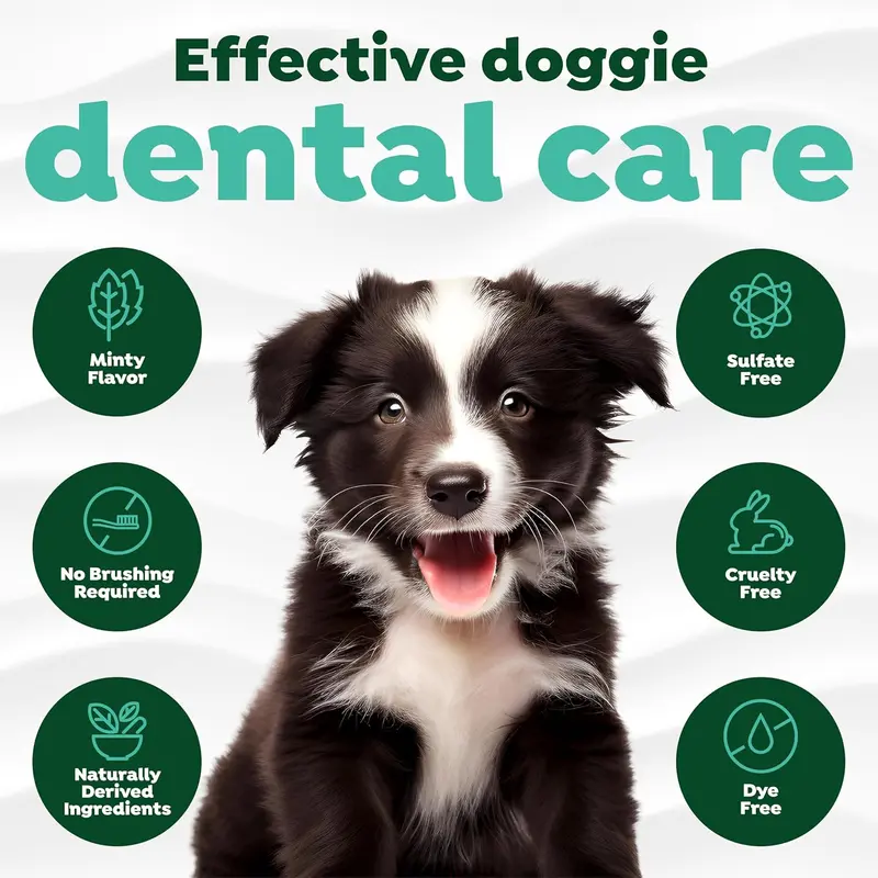 TropiClean Fresh Breath Puppy Teeth Cleaning Gel - No Brushing Dental Care - Breath Freshener Oral Care - Complete Puppy Teeth Cleaning Solution - Helps Remove Plaque & Tartar, For Puppies, 59ml 3