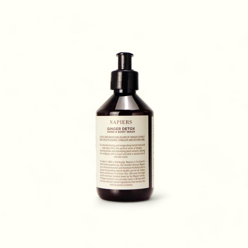 Napiers Ginger Detox Hand & Body Wash - Herbal Cleanser For Hand & Body - Naturally Foaming Plant Based Body Care Providing Gentle Cleansing Comfort With The Light Scent Of Citrus And Ginger 3