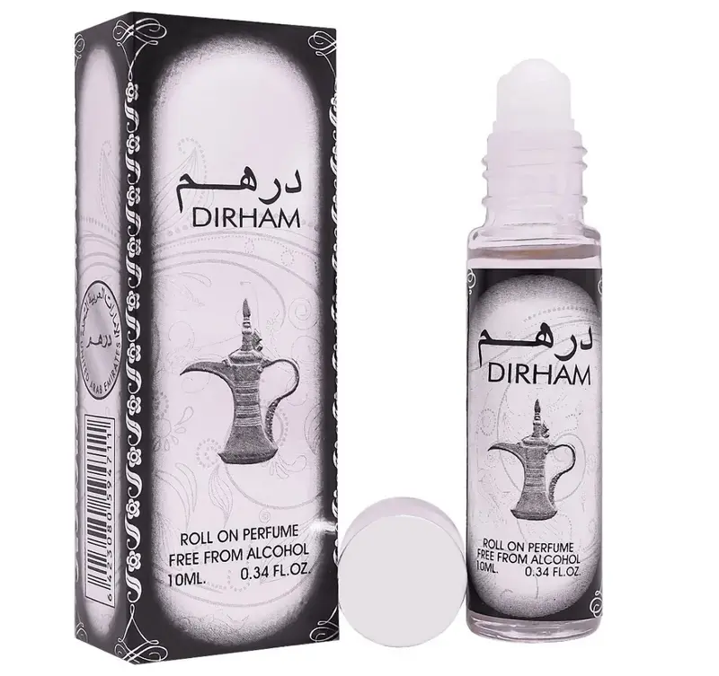 Arabian Perfume Oil Bundle (4 x 10ml) Roll-On Alcohol Free Fragrance Oil | Bint Hooran, Hareen Al Sultan, Mousuf Wardi, Oud 24 Hours, Oud Mood, Oud Romancea, Rose Paris, Shams Al Emarat Khususi, Yara, Dirham Silver 1