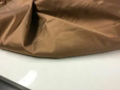 NEW High Class Shot Bronze Stretch Silk Slub Dupion Fabric 1