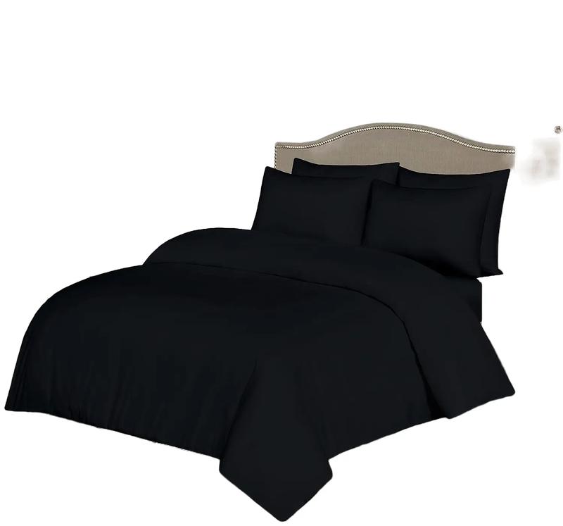 AR Ware Plain Microfiber Breathable Duvet Sets Washable All Sizes Single Double King Size and Super King White 2