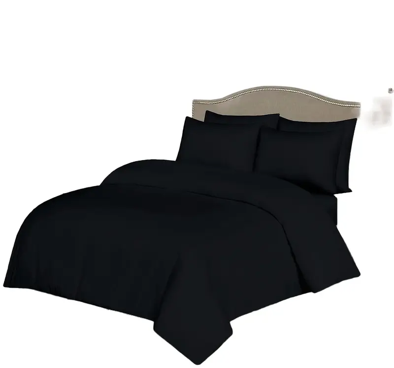 AR Ware Plain Microfiber Breathable Duvet Sets Washable All Sizes Single Double King Size and Super King White 2