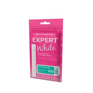 Disposable Stick-On Nail Files for Straight Base – 30 Pack, Professional Salon Use