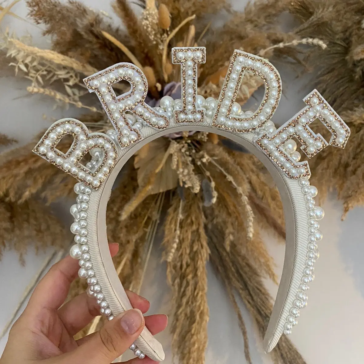 Bride headband with gold gems for hen party accessory and bride to be, hen party , wedding
