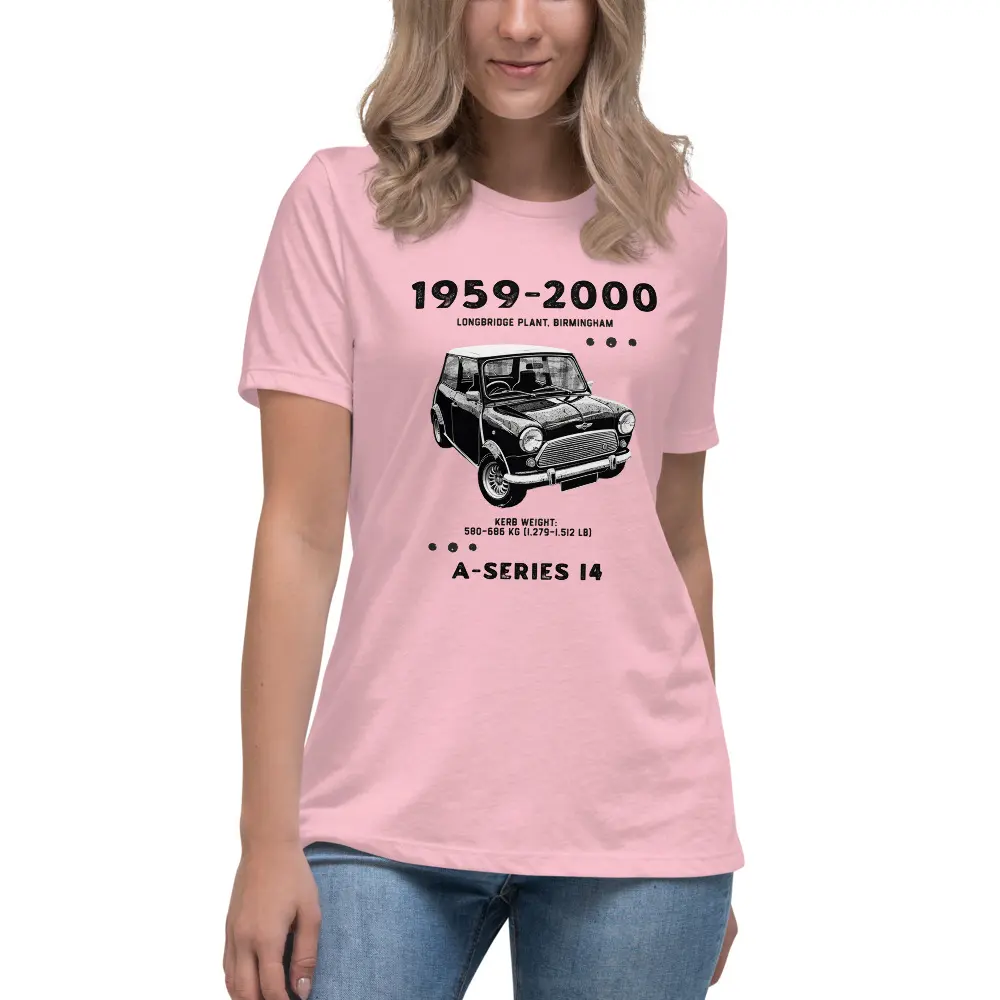 Mini Cooper Women T-Shirt Mini Car Gift for Her Clothing British classic Car
