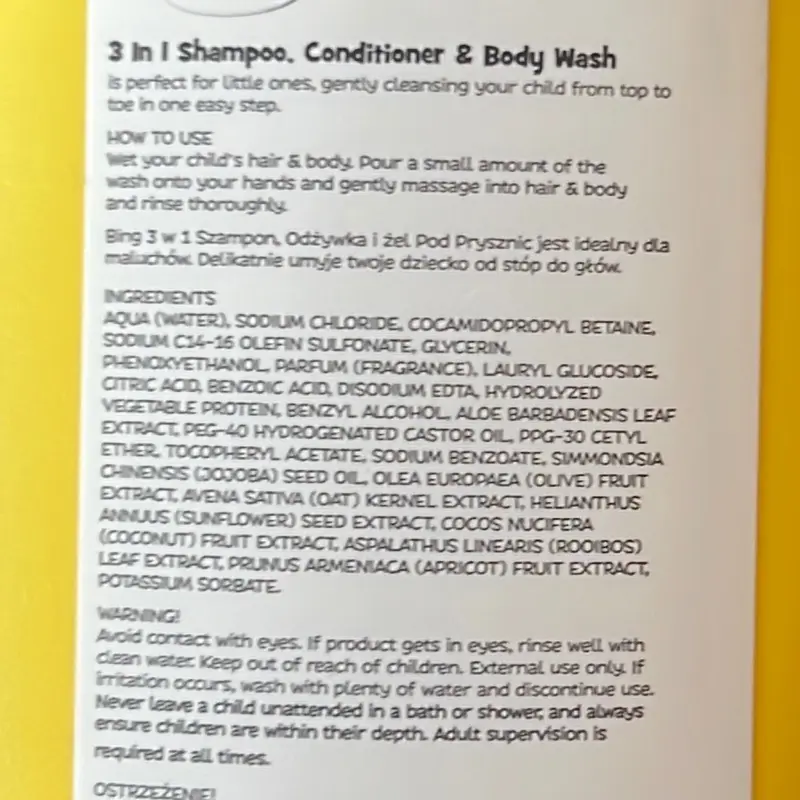 Bing 3-in-1 Shampoo, Conditioner and Body Wash - 300ml - 3+ years - Haircare and Cleansing 4