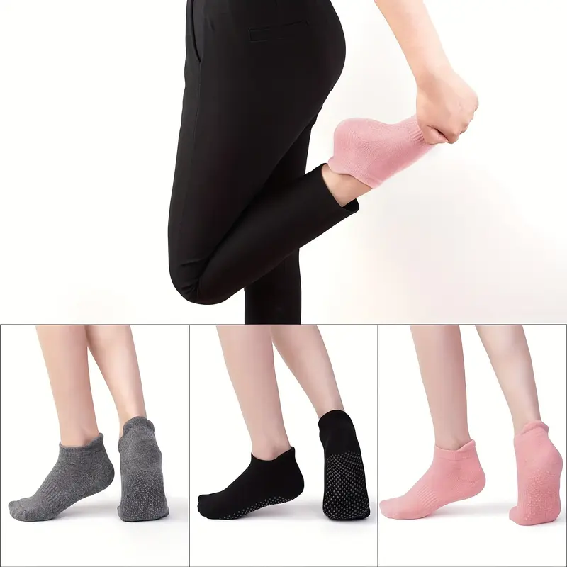 Product Introduction of ANIELGARD   4pcs Women's Breathable Non-Slip Yoga Socks, Perfect for Pilates, Barre, Ballet and Home Exercise, Comfortable to Wear. 4