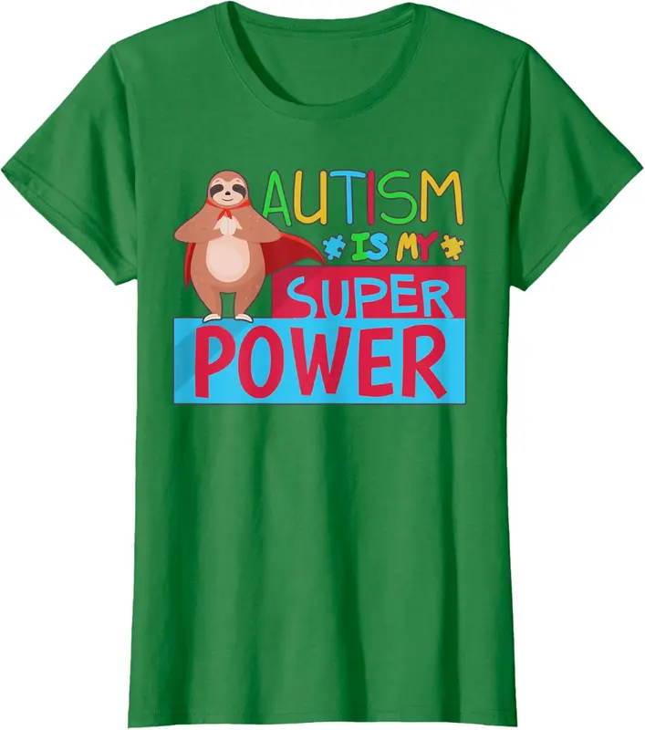 NeuroFriends  Sloth Autism Superpower Awareness Shirts Boy Girl Kid T-shirt UKY24025161 2