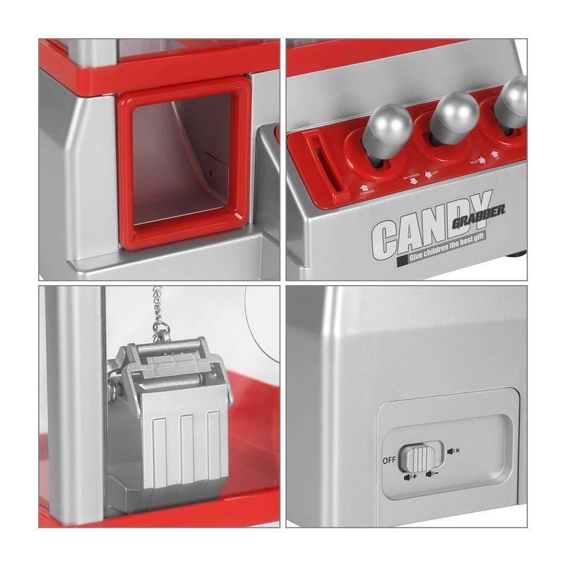 Arcade Candy Grabber Machine Toy Claw Game for Kids - Red 5