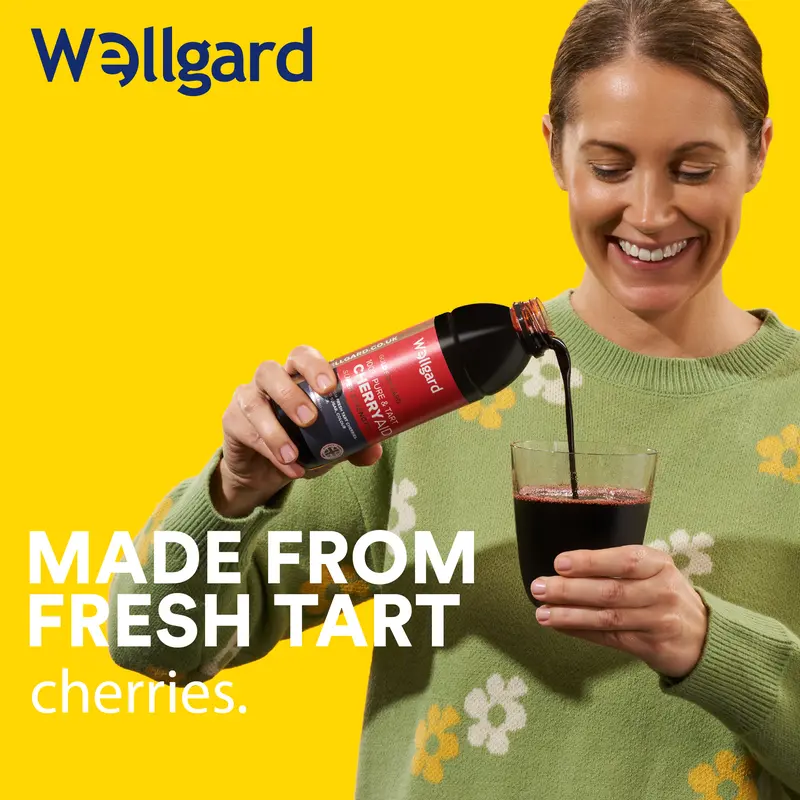 Wellgard Cherryaid Tart Cherry Concentrate, Sour Cherry Juice Supplement, Cherry Juice for Sleep, Sleeping Supplement 2