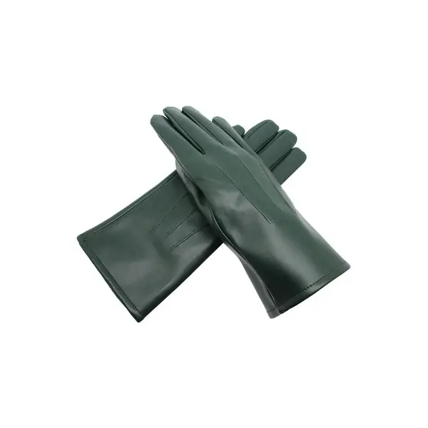 Women's PU Leather Gloves Luxury Soft Fleece Thermal Lined Wrist Gloves Driving Cycling Touch Screen Winter Warm Gloves 4