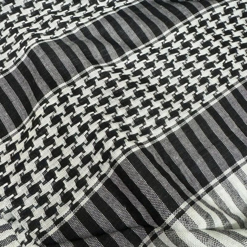 White & Black Head Scarf Wrap For Mens/Boys 2