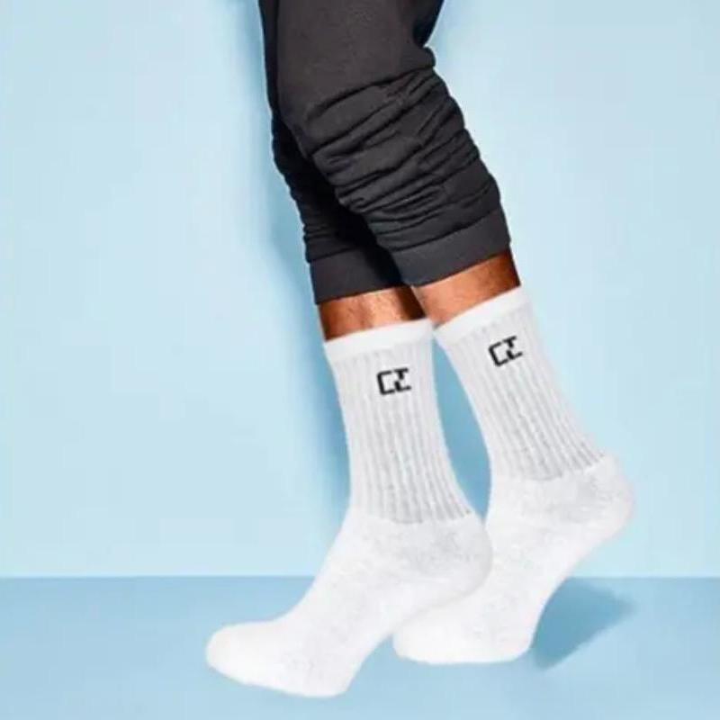 10 Pairs Men's Cotton Rich Black Sports Work Socks Uk Size 6-11 Cotton 5