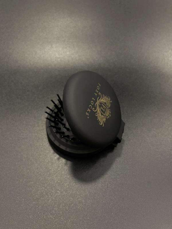 Compact Travel Brush with Mirror 1