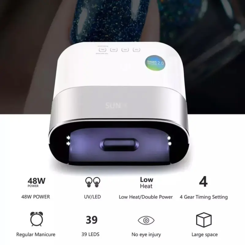 48W Sun3 Led UV Nail Lamp Nail Dryer Gel Polish Manicure Light Smart Timer New 2