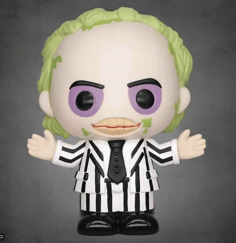 Beetlejuice Shaped Official PVC Coin Money Decorative Piggy Bank Bust 22cm 3