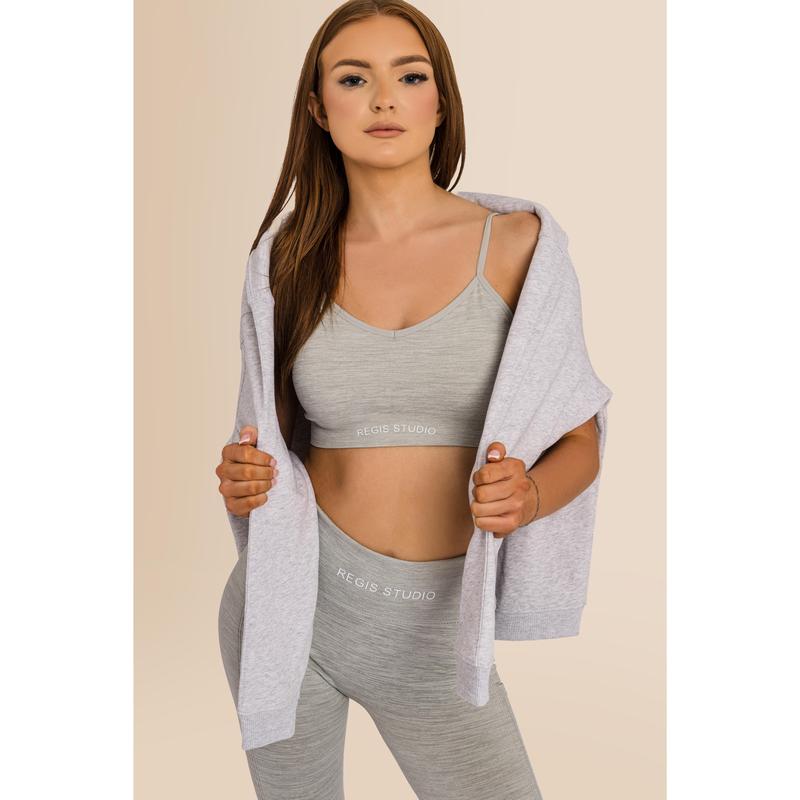 Women's Recycled - Multi-Sport Flex Bra - Grey Comfort Fit Comfortable Adjustable 1