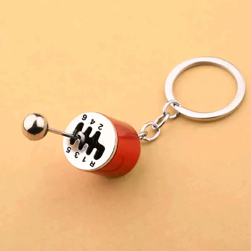 1 Piece Car Gear Lever Shaped Keyring/Keychain 0