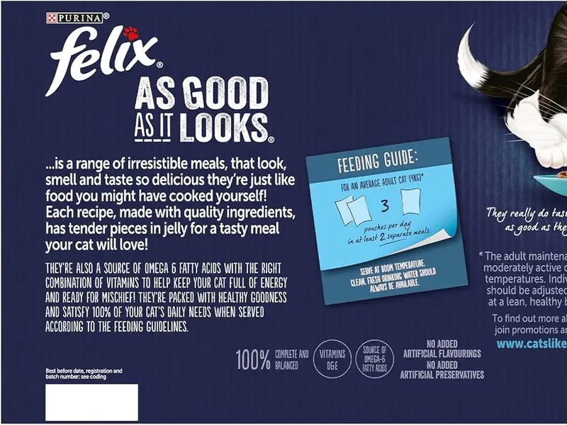 Felix As Good As It Looks Ocean Feasts Cat Food 40x100g 1