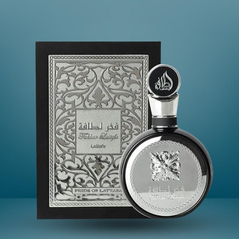 Lattafa Fakhar Silver 100ml Eau de Parfum for Men | Warm Spicy | Woody | Amber fragrance 3