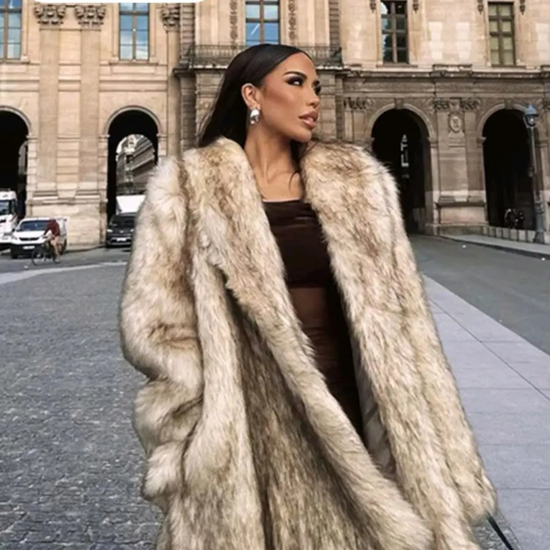 Ladies Winter Faux Fur Coat - Women's Winter Jacket - Jackets, Womenswear