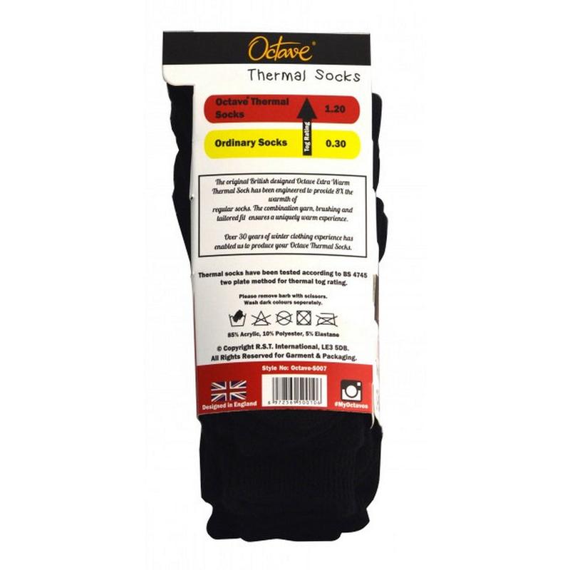 Octave® Kids Thermal Socks 1.2 TOG 3 Pack - Black 4