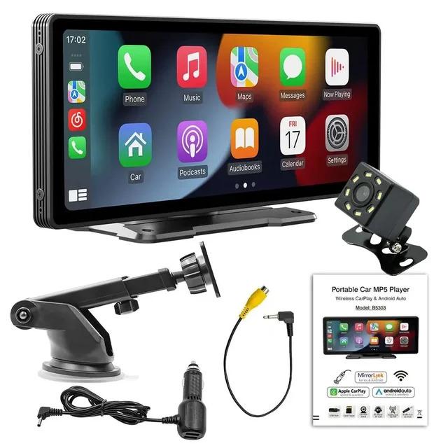 Universal 10.26" Screen Car Radio Multimedia WIFI Video Player Wireless Carplay Screen for Apple Or Android black touchscreen 7