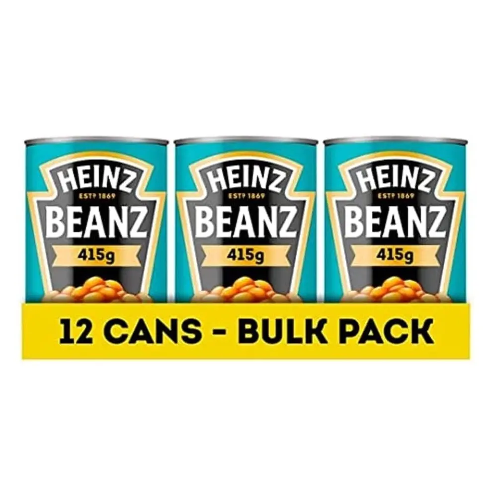 Heinz Baked Beans Delicious High in Protein & Fibre Vegan Vegetarian - 12 x 415g Bulk Buy