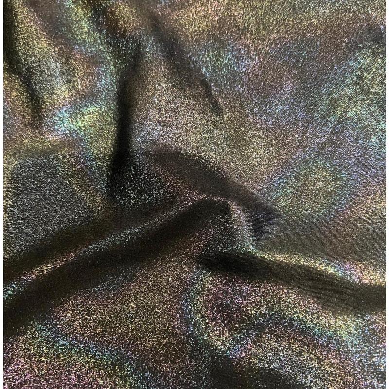 FS1135 Hologram Rainbow Foil Spandex Fabric 4