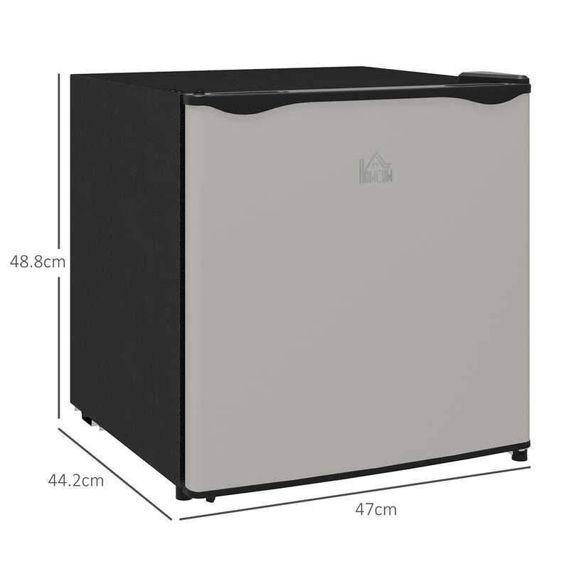 HOMCOM Tabletop Mini Freezer with 35 Litre Capacity, Small Freezer with Reversible Door, Adjustable Temperature and Removable Wire Shelf for Bedrooms, Home Office, Silver Tone 4