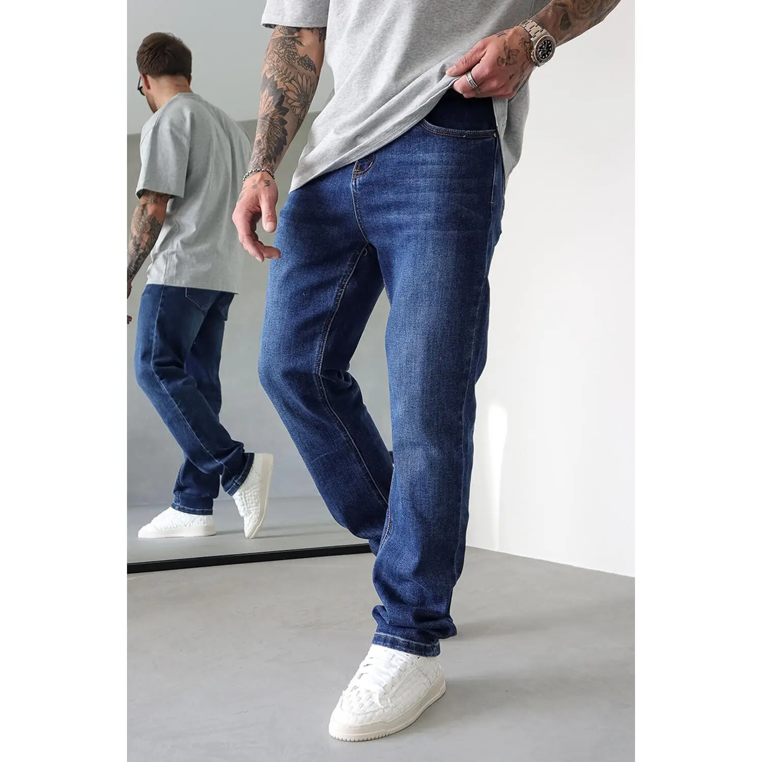 Regular Fit Jeans - Dark Blue