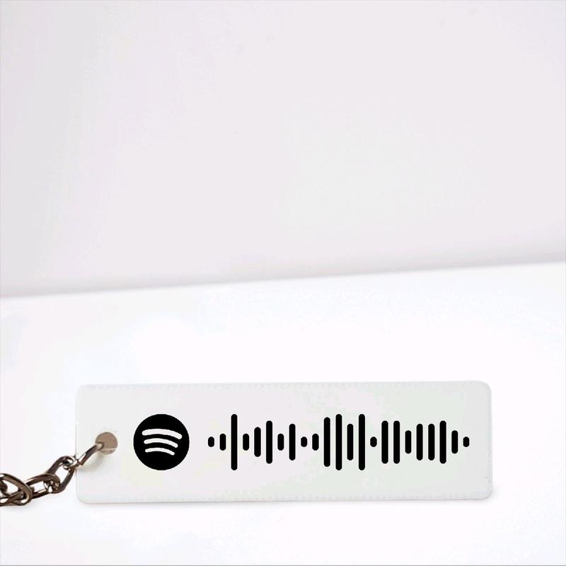 Spotify Code Keyring - Custom Bag Charm Keychain Keyring for Music Lovers 3