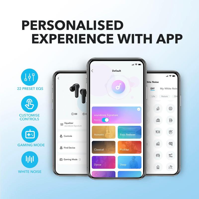 Soundcore by Anker P20i True Wireless Earbuds, 10mm Drivers with Big Bass, Bluetooth 5.3, 30H Long Playtime, IPX5 Water-Resistant, 2 Mics for AI Clear Calls, 22 Preset EQs, Customization via App 3