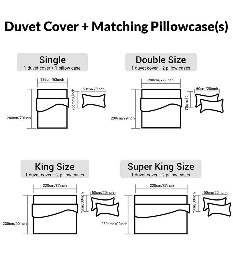 Product Introduction of Duvet Cover Set with Pillow Cases Luxurious Microfiber Bedding Set Single Double King Super King Size Quilt Covers with Zipper Closure UltraSoft Fade Resistant Reversible Duvet Covers 37